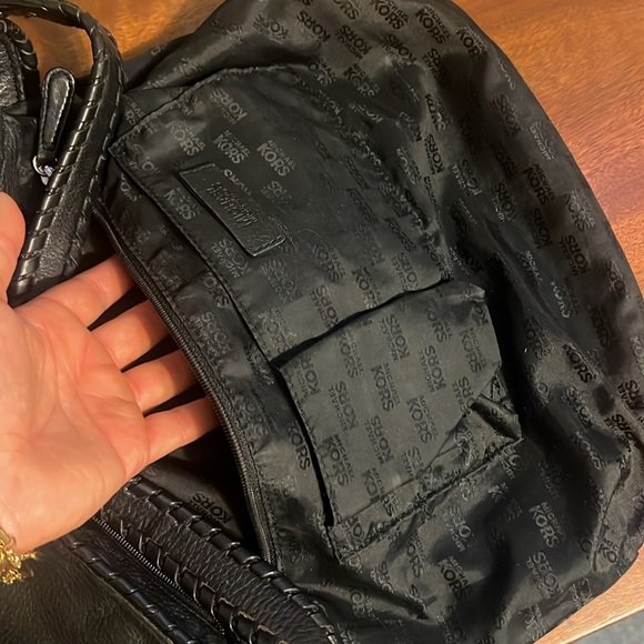 Michael Kors hobo black leather shoulder purse - Picture 5 of 9